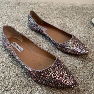 steve madden sparkly flats